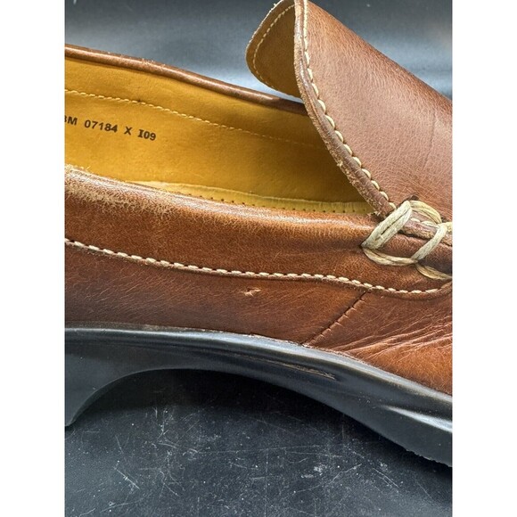 COLE HAAN #07184 Brown Leather Slip-On PENNY LOAFER SHOES Mens Size 13M EUC - Picture 9 of 9